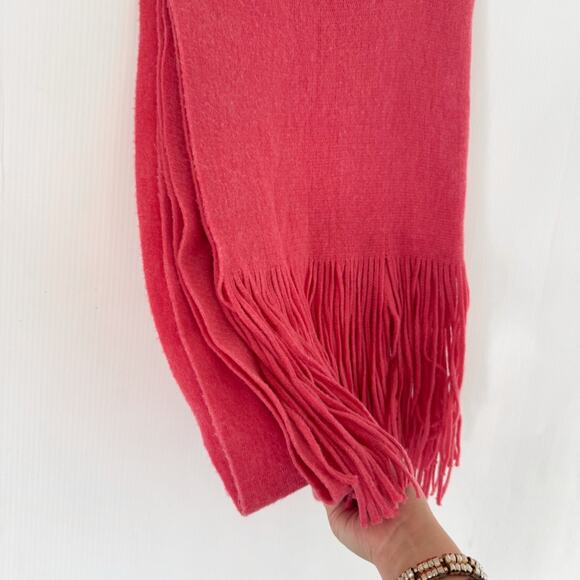 Free People Hot Pink Colby Brushed Fringe Scarf - Picture 4 of 5